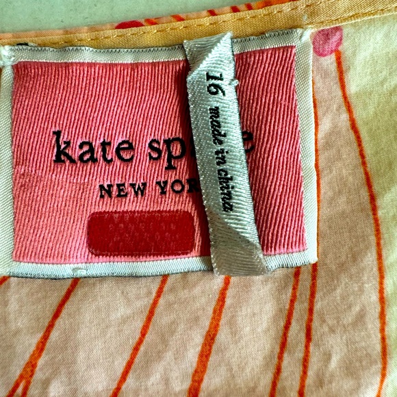 Kate Spade-Falling Flowers 100% cotton midi wrap dress.Foral print.Size 16 - Picture 7 of 12